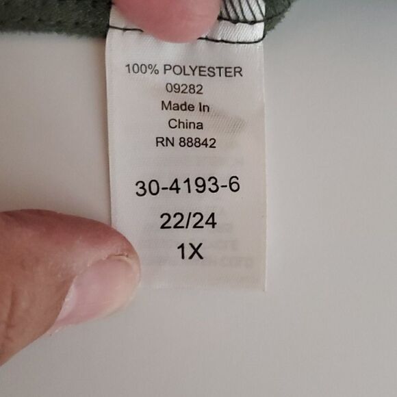 Woman Within Soft Suede Moleskin Shirt Sz 22/24 - Picture 13 of 14